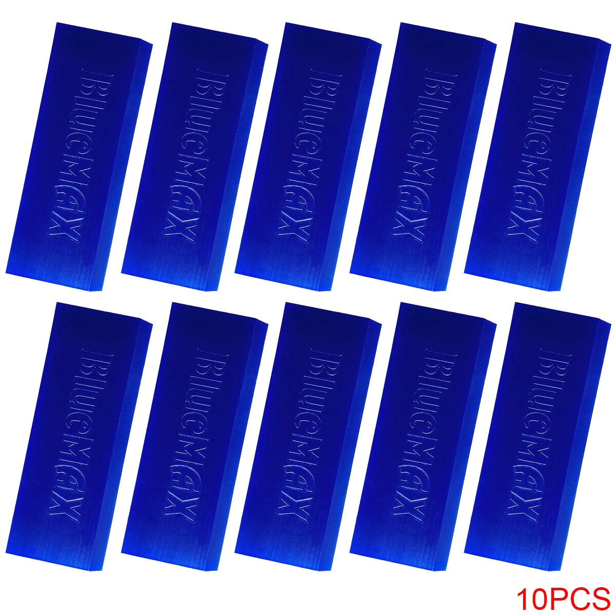 10Stck USA Gummi BLUEMAX Für Griff Rakel Auto Aufkleber Aufkleber Vinyl wickeln Fenster Tönung Eis Schaber Haushalt Reinigung Werkzeug 10B02: 10B02B