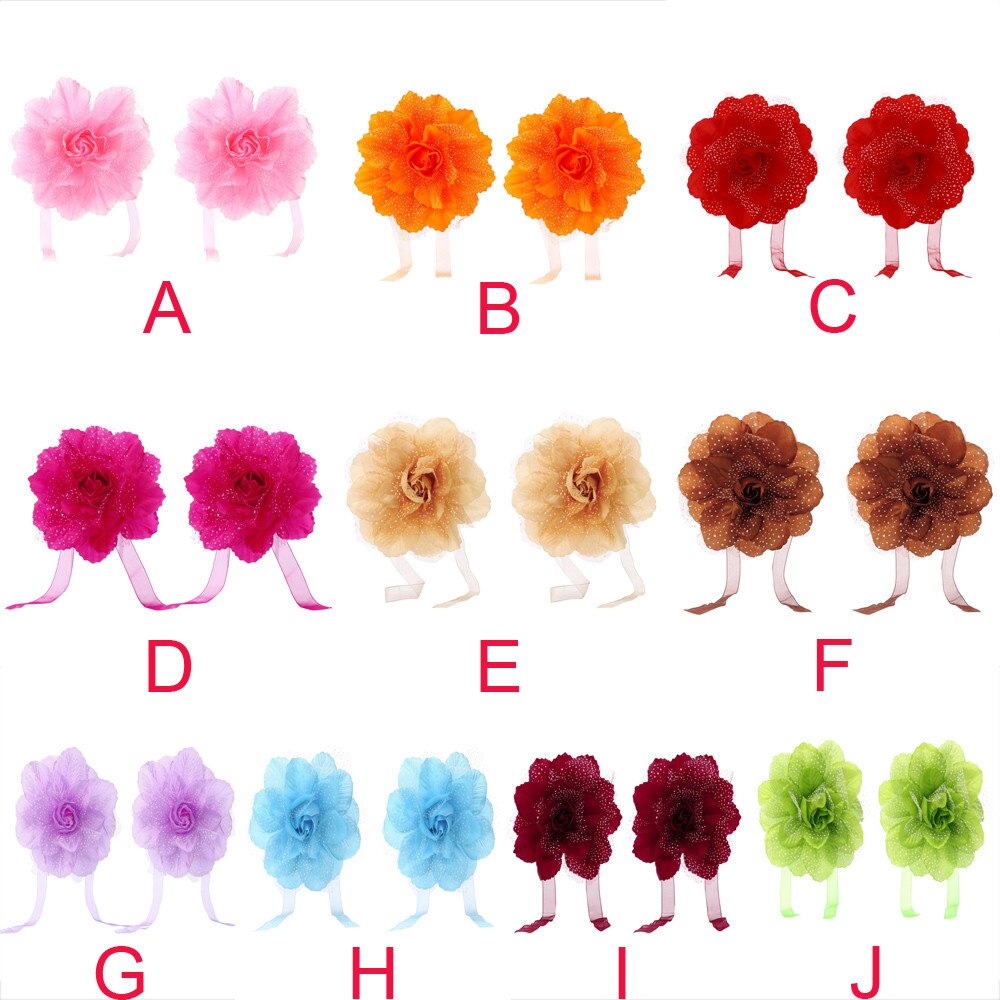 2 stk beste pionblomst gardin klips på bånd rygg holder panel til vindu gardiner dekorativt tilbehør binde rygg #007