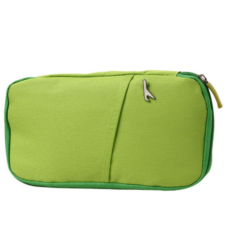 Travel Accessories Storage Bags Wallet For Passport Credit ID Cards Tickets Holder Multicolor Purse Bag Oxford: green