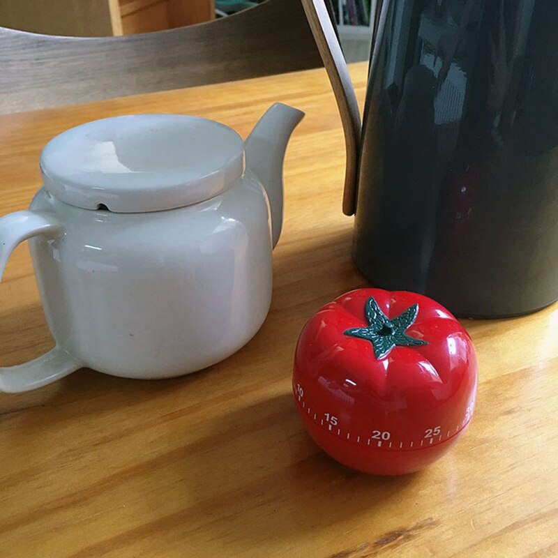 Timer Kitchen Mechanical 60 Minutes Countdown Timer Kitchen Cooking & Baking Helper Tomato Shaped