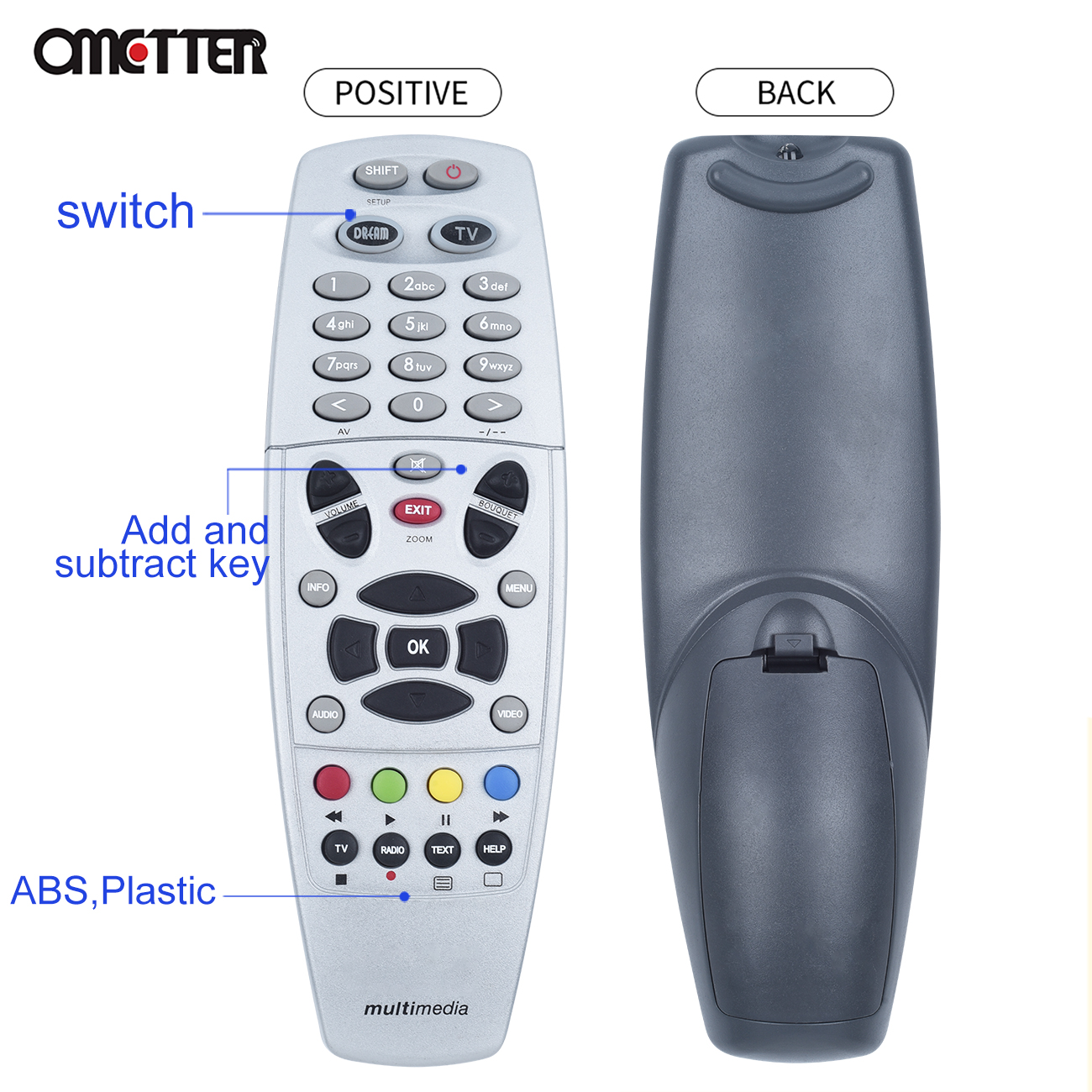 For DREAMBOX Remote Control with Learn Function DM800 DM800HD DM800SE DM500HD DM8000 HD SUNRAY SR4 V1 V2