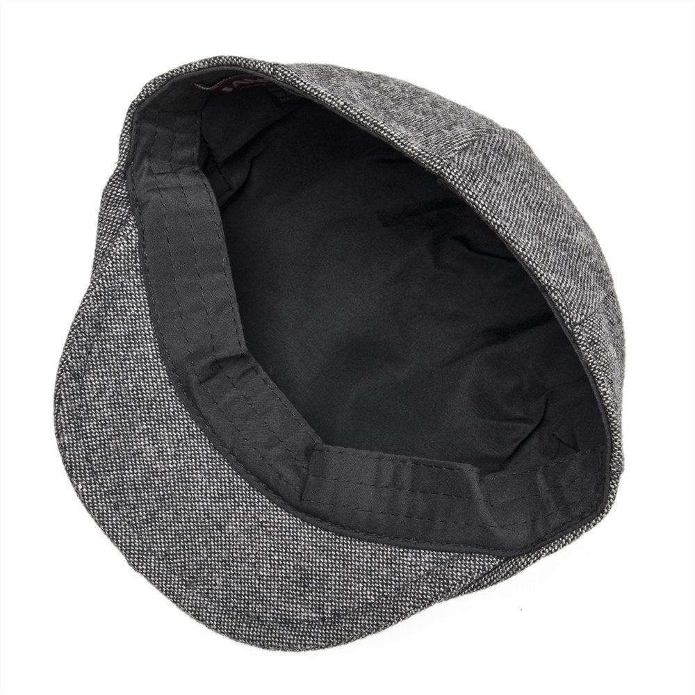 Jangoul liten storlek barn ylle tweed platt keps pojke flicka tidningspojke kepsar spädbarn småbarn barn ungdom basker hatt grå 002