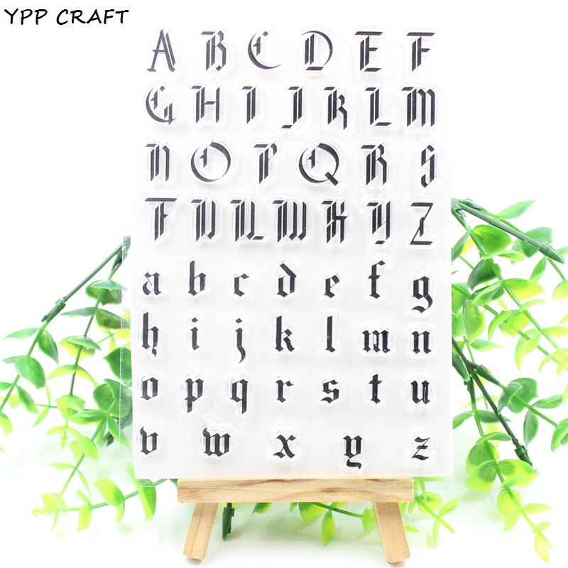 143 Letters YPP CRAFT Gotische Letters Transparant Clear Silic... – Grandado
