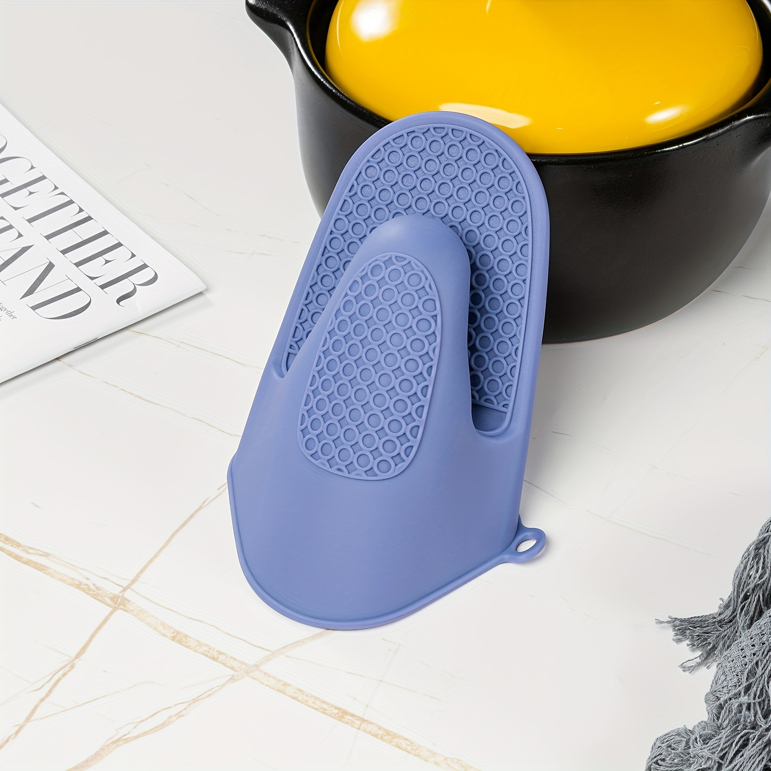 Kitchen Silicone Gloves Oven Mitts Heat Resistant BBQ Barbecue Cooking Baking