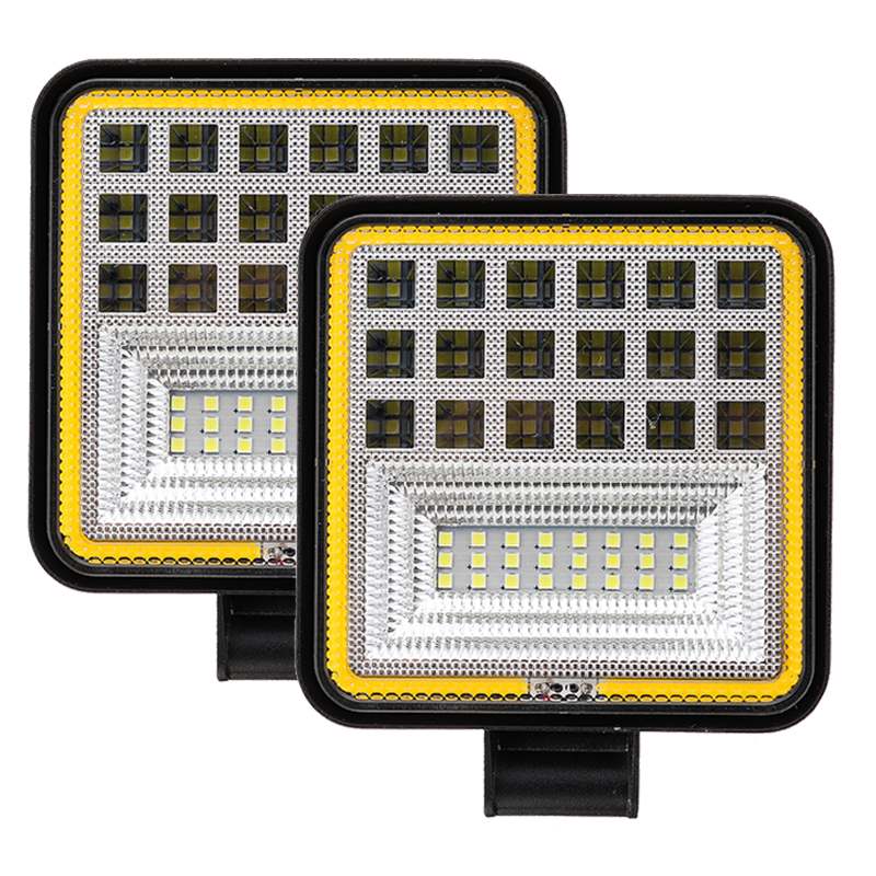 2pcs Led Light Bar 200W Led Bar 42 LEDs Square Spotlight Off road Led Work Light 12V 24V For Car Truck 4X4 4WD Car SUV ATV: 2pcs