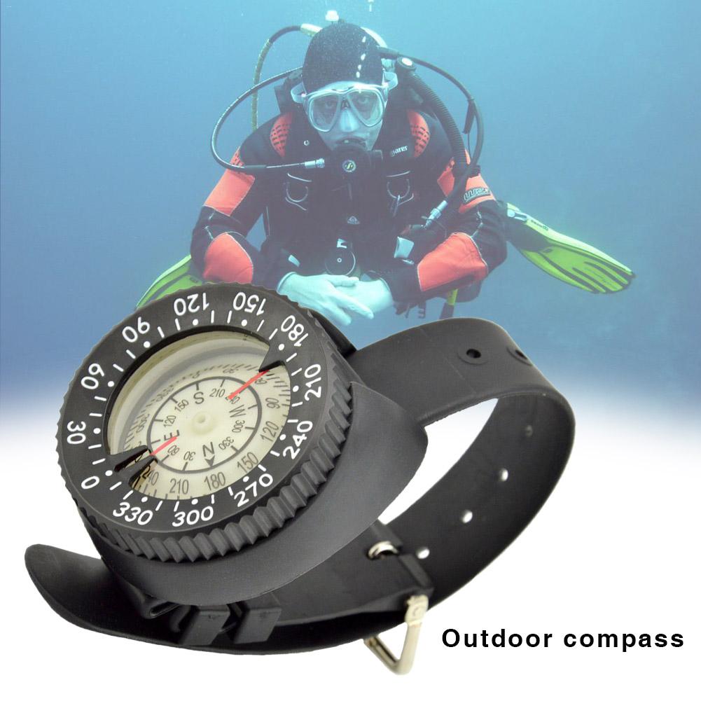 Outdoor Compass Diving Compass Waterproof Navigator Digital Watch Scuba Compass for Swimming Underwater 50M/164feet