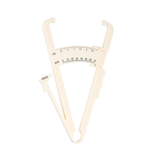 Skinfold Body Fat Caliper Body Fat Tester Skinfold Measurement Tape with Measurement Chart Outdoor Fitness Equipment: YK0187KW
