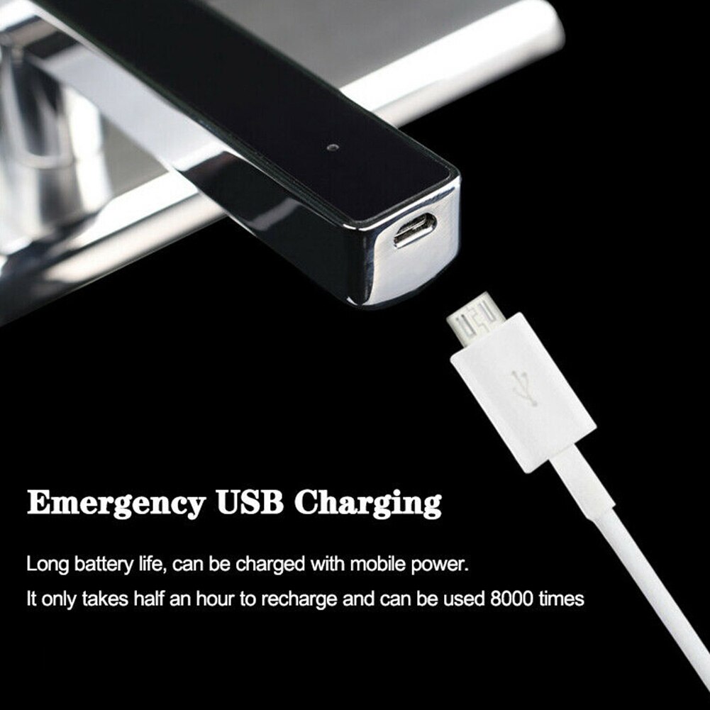 1pair Fingerprint Handle Modern Electronic Smart Office Semiconductor Universal Rechargeable Keyless Door Lock Home Security