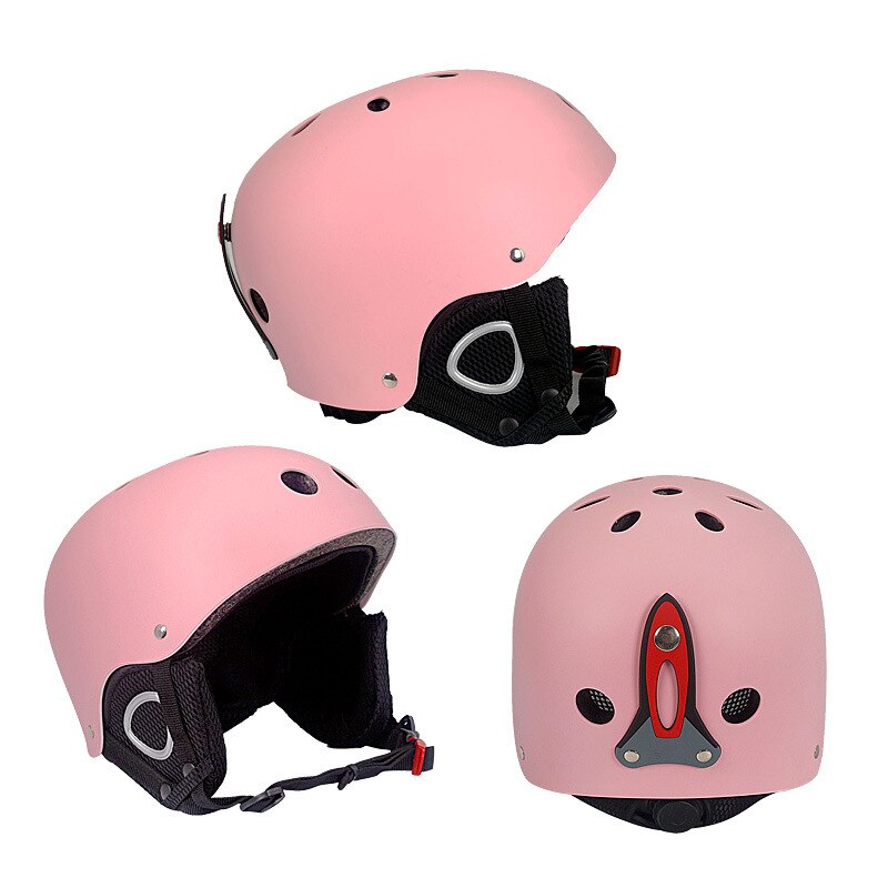 Kids Adults Ski Helmet Ultralight Skiing Helmets Bicycle Riding Skateboard Snowboard Snow Helmet Outdoor Sports Skiing Equipment: Pink / S-50-53cm