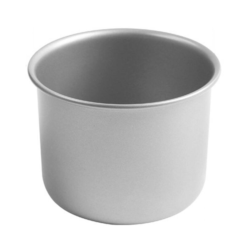 4'' Round Cake Pan Removable Bottom Aluminum Alloy Non Stick Pudding Mold DIY: 5AC304096-S