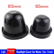 Tapas de goma para faros delanteros de coche, cubierta de polvo Led para Nissan S14 Chrysler Town Country H7 H4 Hi, luz de haz bajo, dos tamaños 65MM 83MM 1 Uds.