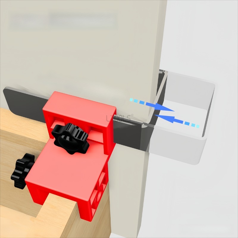 High Panel Drawer Clip with Thickened Stainless Steel Installation Auxiliary Tool Adjustable Woodworking Positioning Artifact