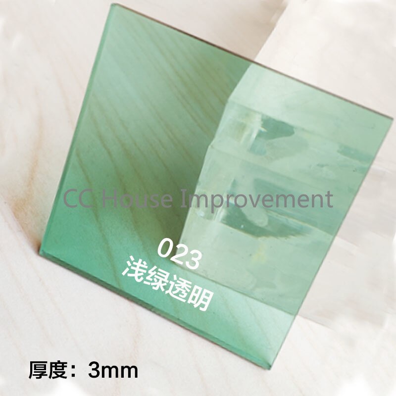 Kleur Plastic Plaat Kleur Transparant Acryl Plaat Customization: 100mmx100mmx3mm / 023