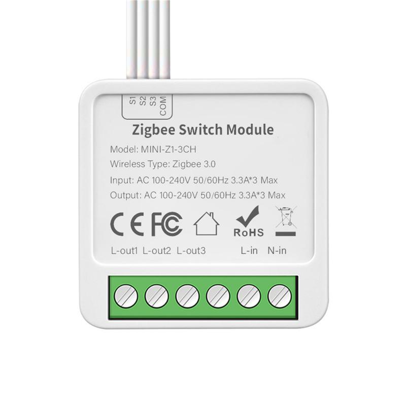 Tuya Zigbee/Wifi 1/2/3/4CH MINI inteligentny przełącznik dwukierunkowe sterowanie bezprzewodowy włącznik światła inteligentna automatyka domowa za pośrednictwem Alexa Google Home: Bundle7