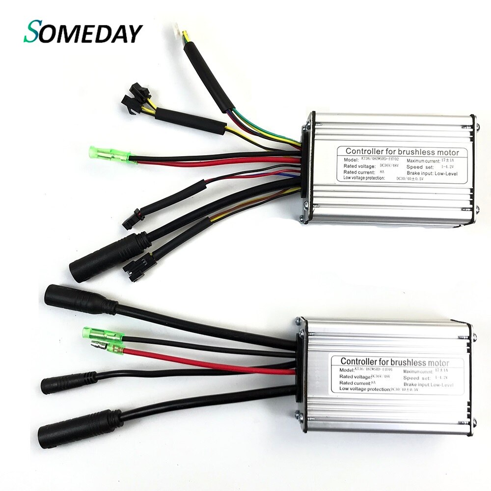 Een Dag Kt Controller 17A 36V/48V Ebike Controller Blokgolf Voor 250W 350W 500W Ebike conversie Kit