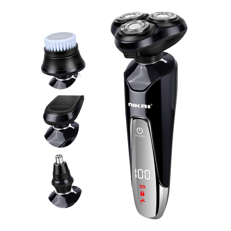 NIKAI Shaver Electric Razor Shaving Machine Shavers Beard Trimmer for Men Beard Shaver Maquina De Afeitar Electrica Para Hombre