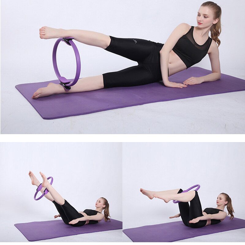 Yoga de fitness anel mágico mulheres workout gym casa treinamento profissional muscular pilates círculo acessórios exercício esporte resistência