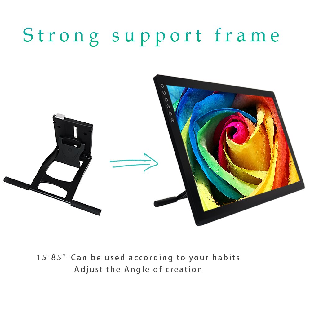 Tilt Mounted Fold Monitor Holder Vesa 13Inch-27Inch Lcd Display Press Screen Stand