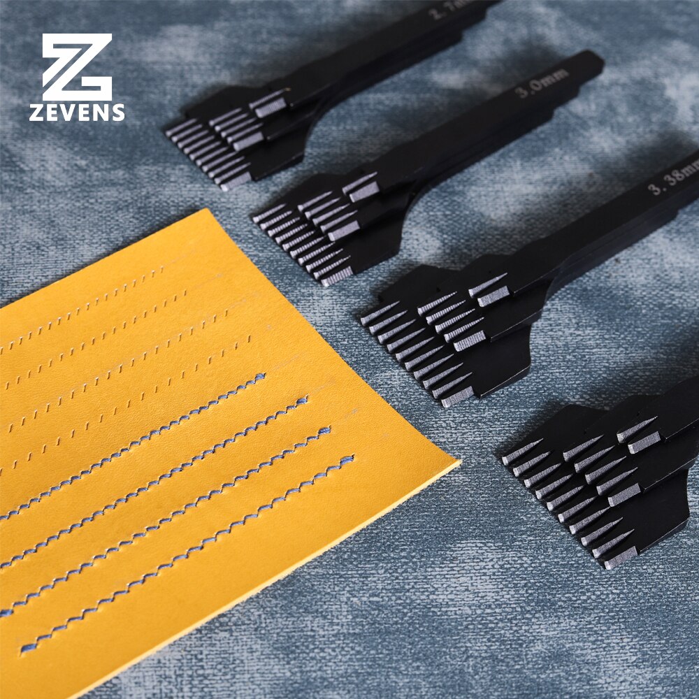 Zevens Primaire Lederen Sterven-Staal Beitel Franse Stijl Prikken Iron 2.7/3.0/3.38/3.85Mm Sharp leer Ponsen Tool
