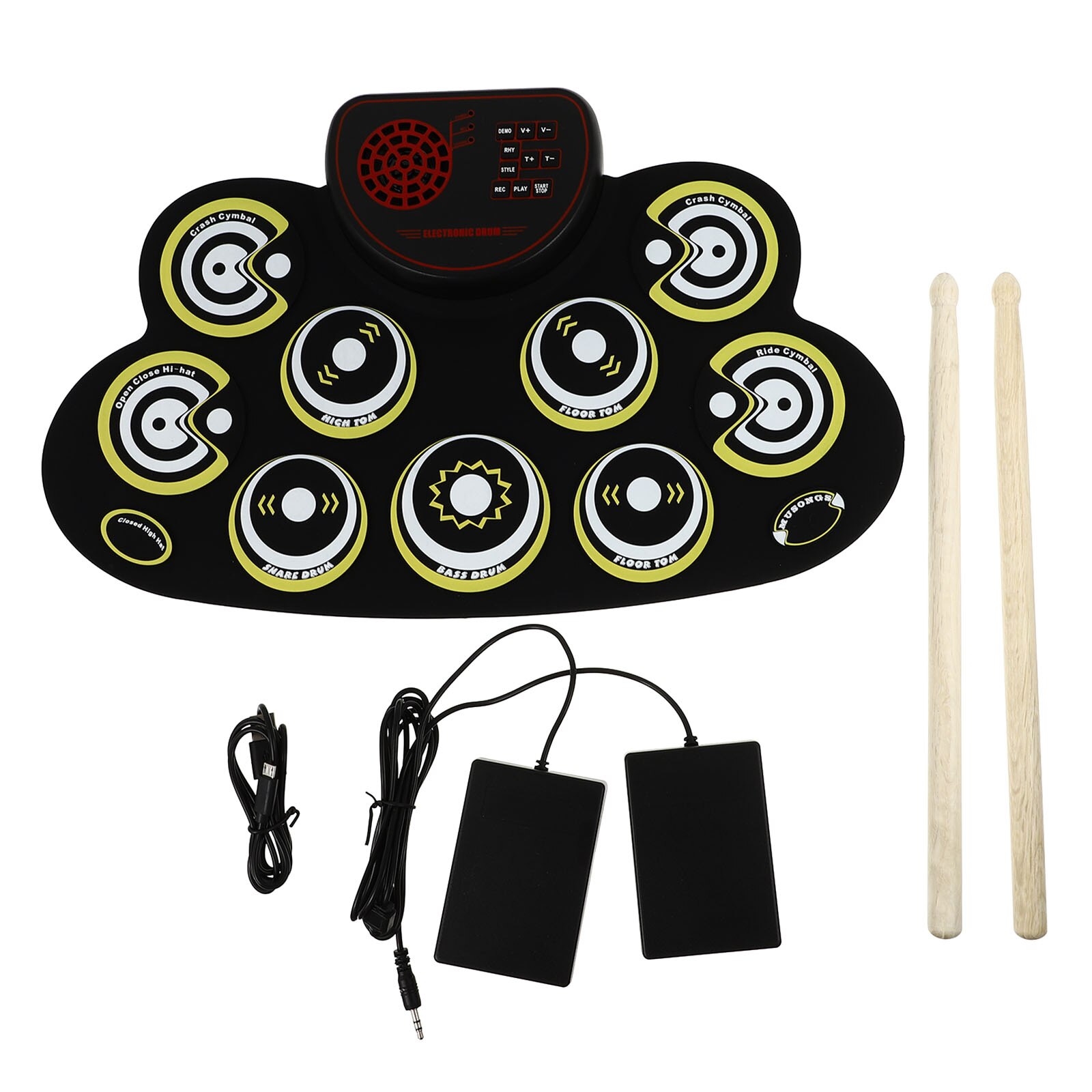 1Set Electronic Drum Practical Kids Drum Percussion Instrument