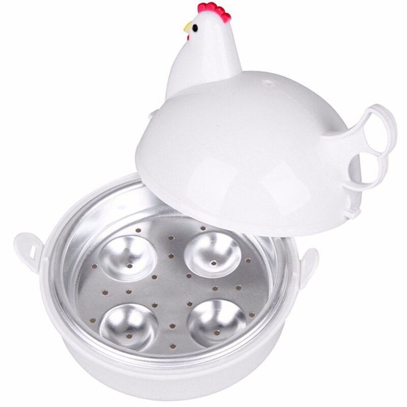 Cuisine Micro-ondes Oeufs Vapeur En Forme De Poulet 4 Oeuf Chaudière Nouveauté Appareils De Cuisson Oeuf Ménage Outil