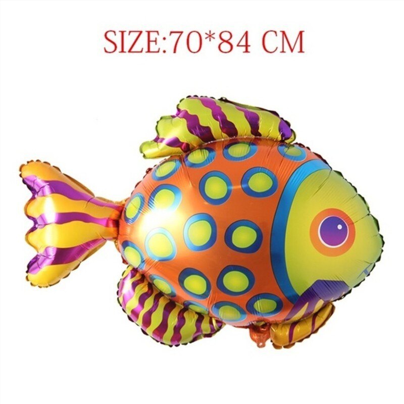 1 stk dyr folie balloner fødselsdagsdekorationer børn ocean fisk globos oppustelige legetøj baby shower animal party ballon