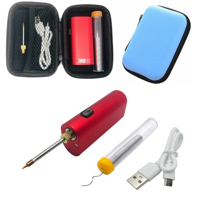 40W high power portable rechargeable soldering iron USB battery soldering iron 510 interface soldering iron tip