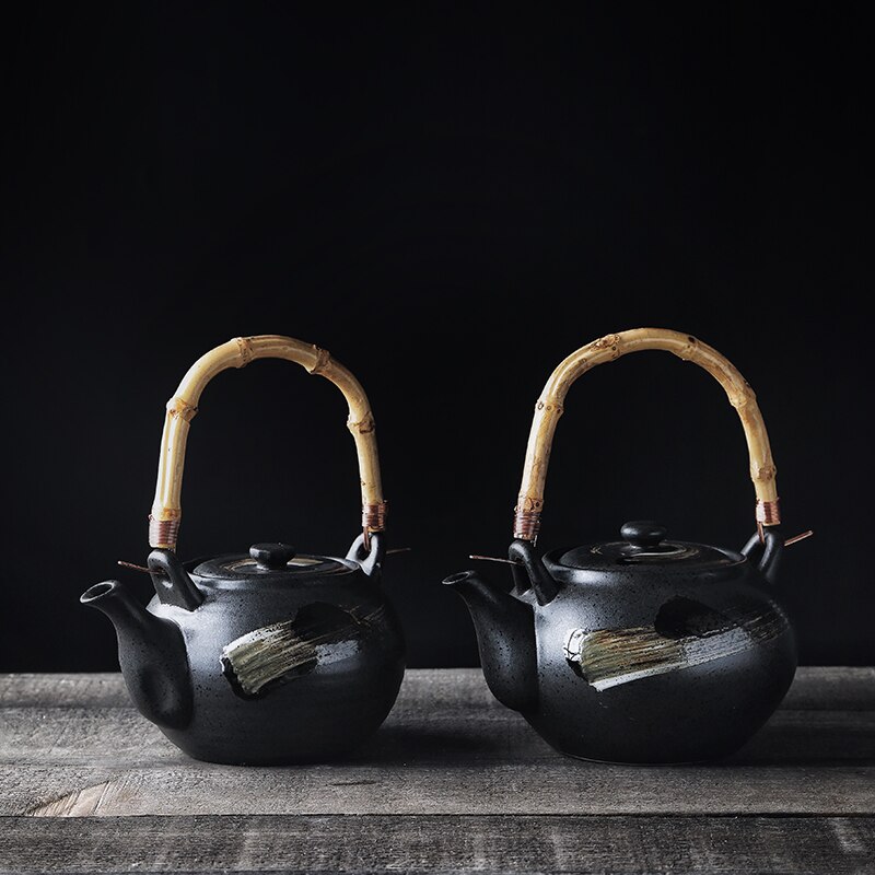 Tetera de cerámica japonesa, juego de té Kungfu, tetera de filtro grande para el hogar, tetera para hotel y restaurante