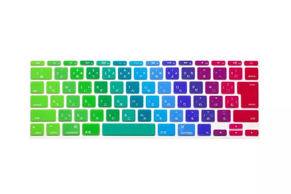 Japonais anglais japon JP Version Silicone clavier couverture peau protecteur couverture pour Apple MacBook Air 11 "11.6 pouces A1465 A1370