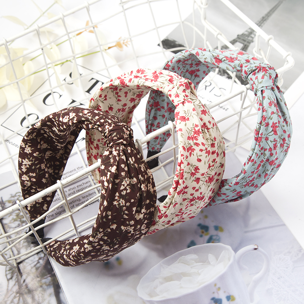 Druck Leopard Stirnband Breites Kreuz Frauen Haarband Elastische Schleife Haar Band Bands Lünette oben Knoten Mädchen Haar Zubehör