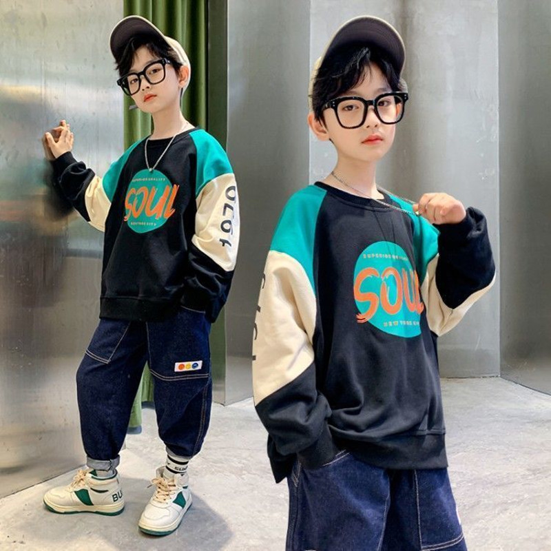Sweat-shirt à capuche pour garçon et fille, style coréen, vêtements d&#39;extérieur pour enfants de 8, 10, 12 et 14 ans, collection printemps-automne 2022