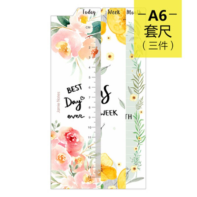 MAY PAPER CO. Personal Planner Page Marker & Ruler - 6 Ring Filofax Accessory