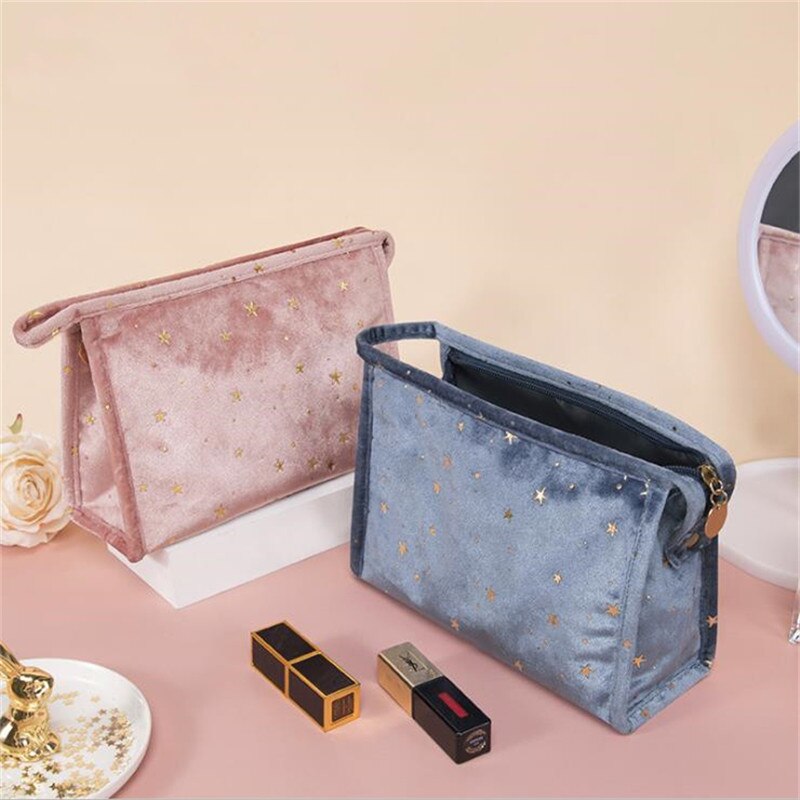 Vrouwelijke Make-Up Tas Neceseries Cosmetische Gevallen Reizen Fluwelen Toiletartikelen Organizer Waterdichte Opslag Wassen Handtassen Sac Maquillage