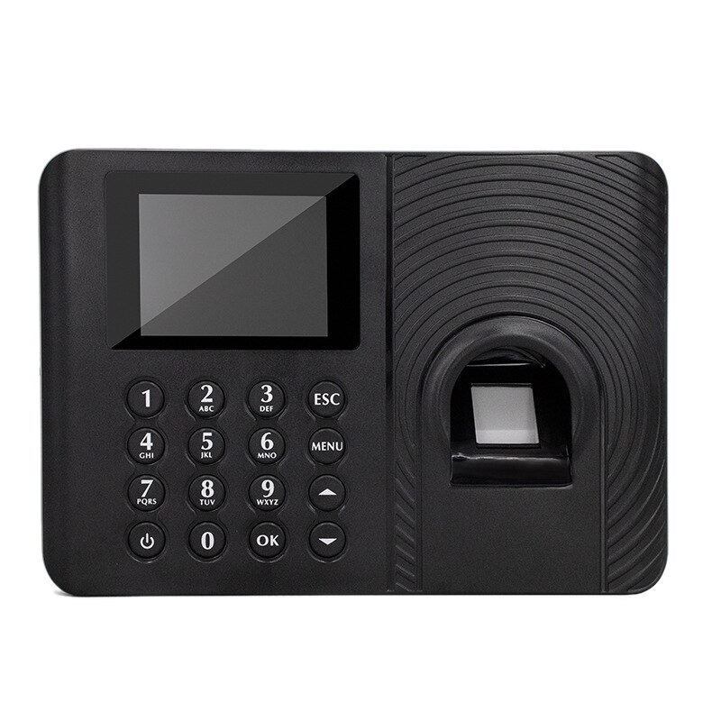A10 Fingerprint Time Attendance System Clock Recorder Employee Recognition Recording Device Electronic Machine(US Plug): Default Title