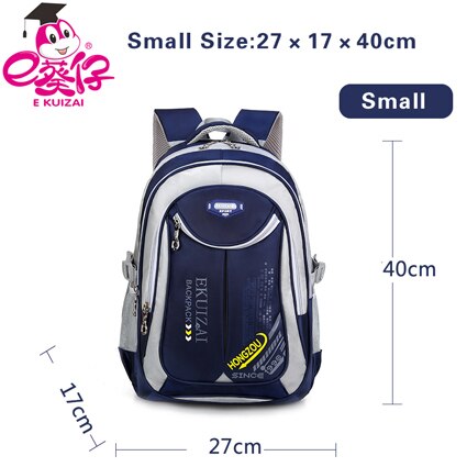 Kinderen Schooltassen Voor Meisjes Jongens Nylon School Rugzakken Kids Rugzak Reistas Mochilas Infantil Bolsa Escolar: navy blue small size