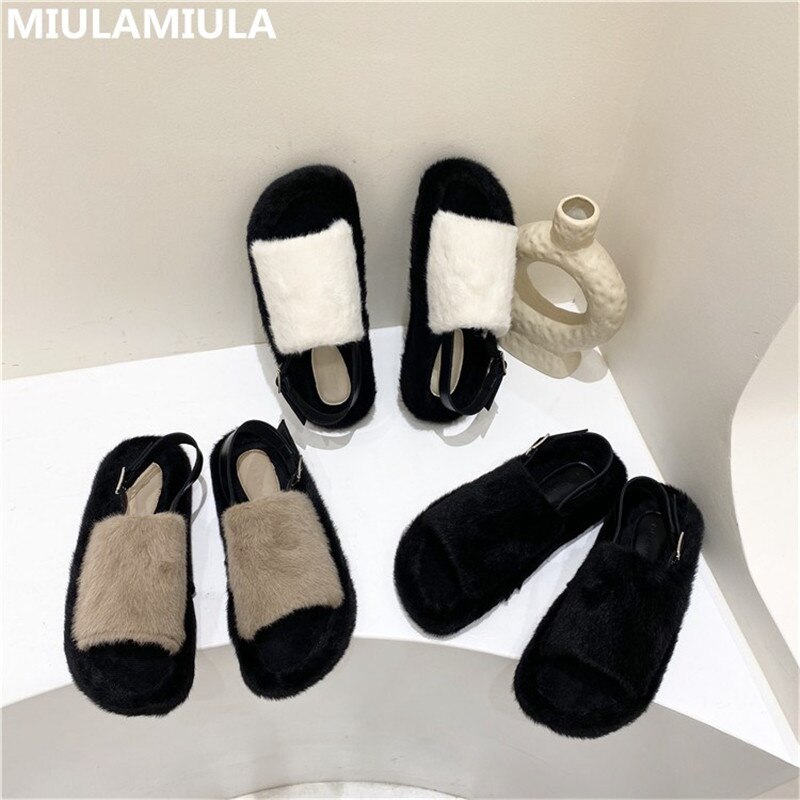 Otoño Invierno Corea Back-strap plataforma plana Sandalias cómodas de las mujeres Socofy zapatos de las señoras lindas sandalias gruesas