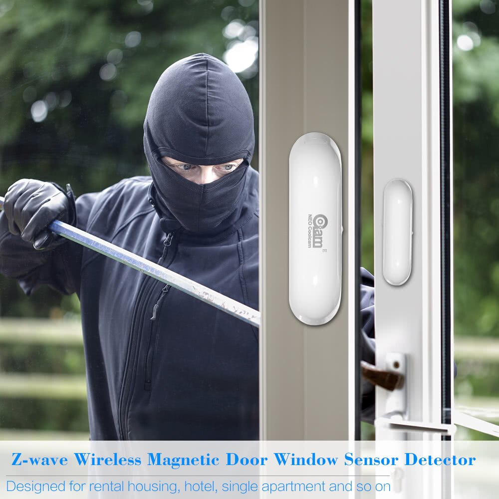 Capteur de porte fenêtre z-wave | Verrouillage magnétique, capteur de porte, Compatible avec les Z wave série 300 500