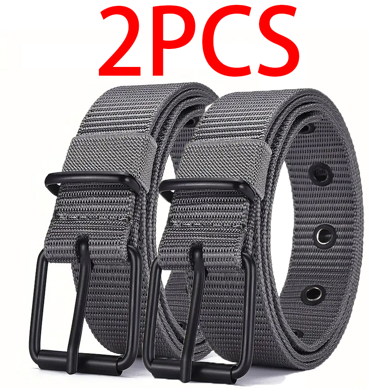 Cinturón de nailon súper duradero para hombre con hebilla de liberación rápida, adecuado para ropa de trabajo diaria, versátil tanto para hombres como para mujeres: Rosa
