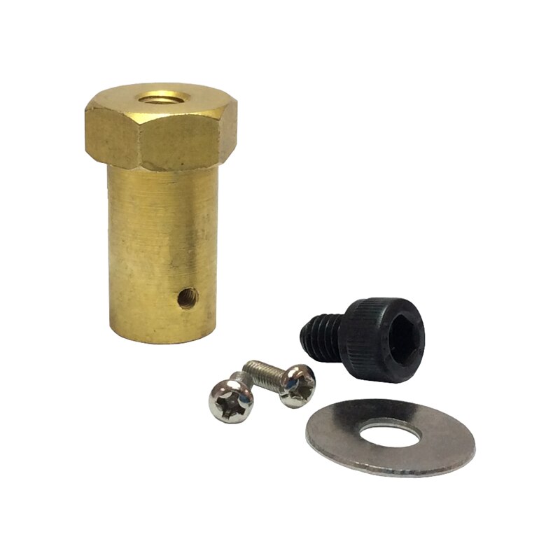 4 stk 17mm koblinger sekskant kobling længde 30mm boring 6/8mm kobber cylinder til rc bilhjul chassis dc gear motor trinmotor