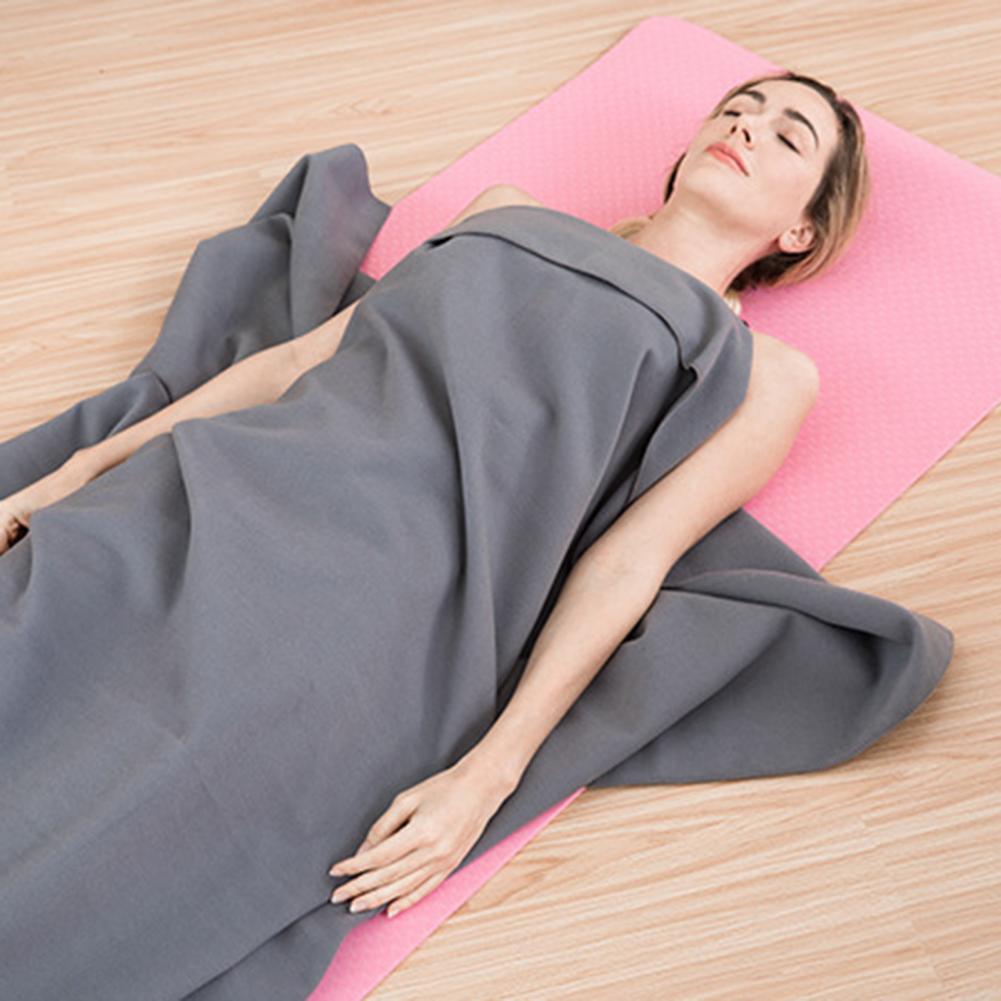 Mantas de Yoga antideslizantes, manta plegable anticaída, antipelusas, Color sólido, para viajes, deporte, Fitness, ejercicio, Pilates, esterillas de entrenamiento