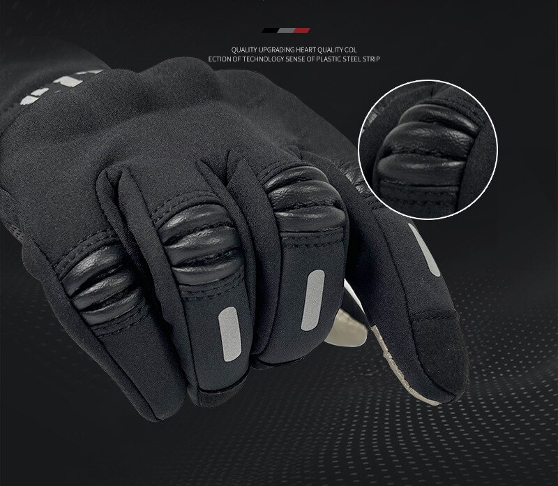 Motorcycle Gloves Touch Screen Waterproof Gloves Motorcycle Men Cycling Protective Warm Anti-Slip Motorbike Riding Gloves