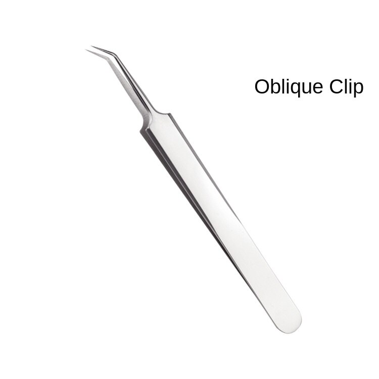 Acne Pin 8 Pieces Double Headed Beauty Tool Blackhead Remover Acne Remover Skin Care Tools Against Black Dots Facial Cleansing: Oblique clip