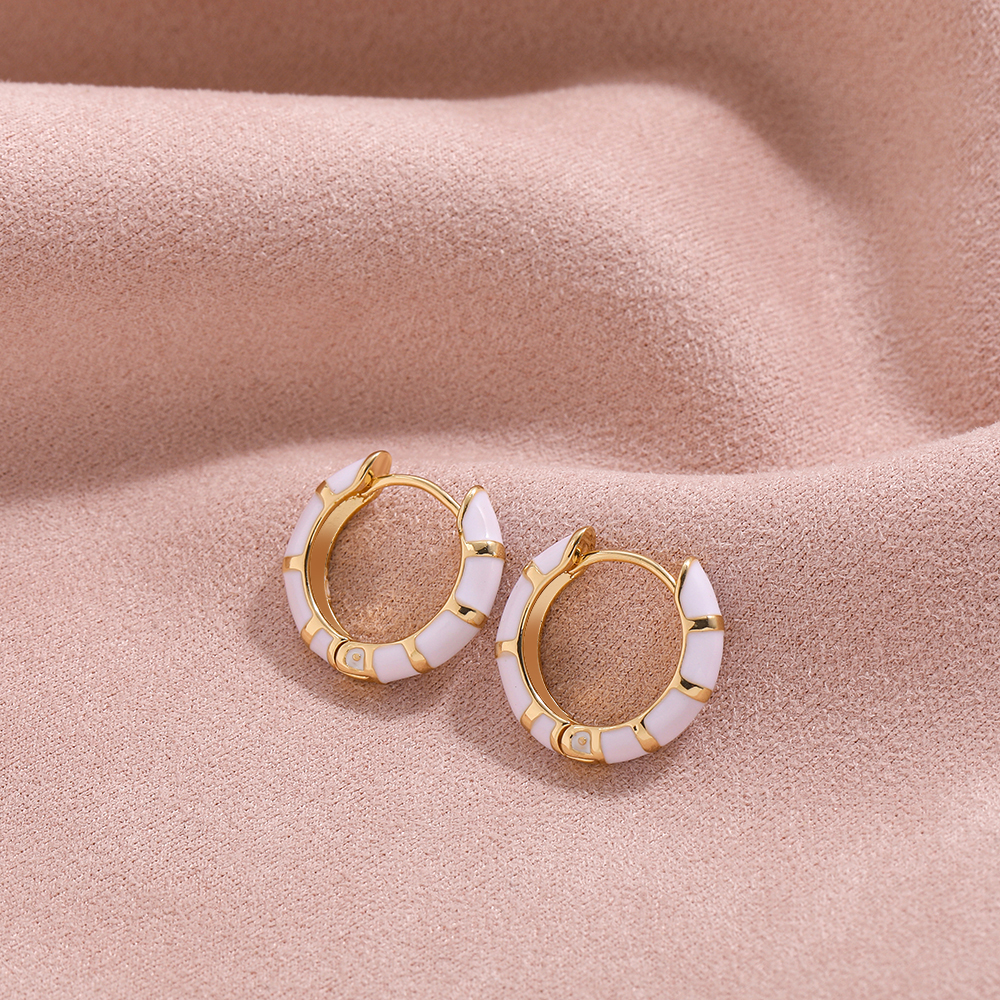 Mini Mooie Enamel Rainbow Ronde Cirkel Hoop Oorbellen Voor Vrouwen Kleurrijke Huggie Hoops Piercing Pendientes Sieraden