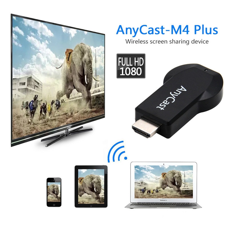 Newest 1080P Anycast m4plu mirroring multiple TV stick Adapter Mini Android HDMI WiFi Dongle Any cast