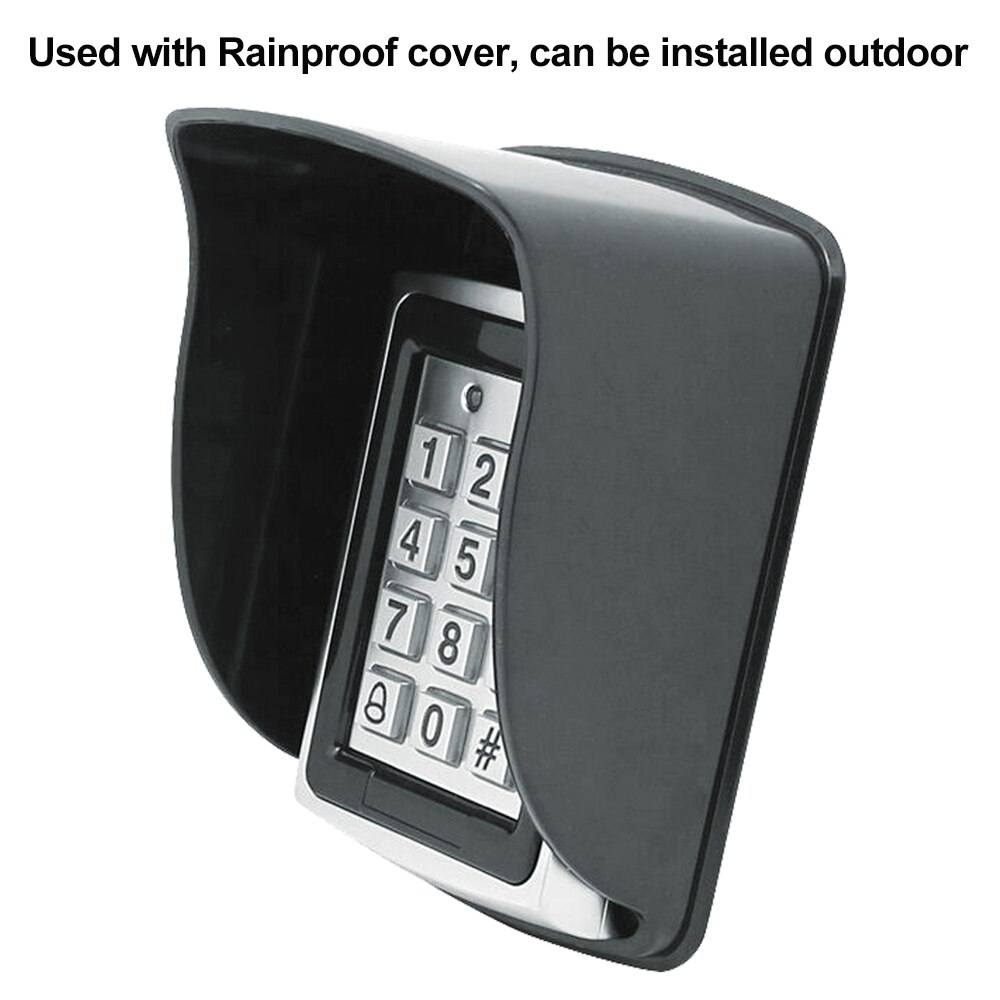 Metal RFID Access Control Keypad Waterproof Rainproof Cover Outdoor Access Controller Door Opener Electronic Lock System 15 keys