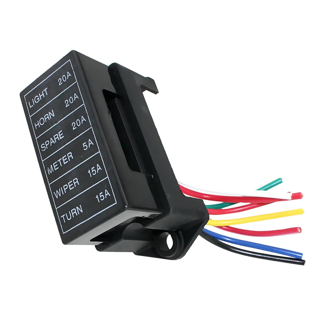 Automotive 6-Way Fusebox Fuse Holder Block For ATC ATO Terminals