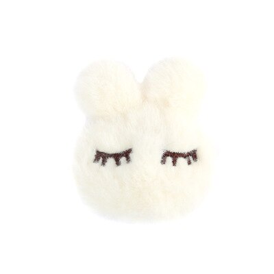 Drap de lit en peluche avec griffe de lapin, 4 pièces, housse de couette, bretelles, bretelles, couvre-matelas, antidérapant, attaches de couette: White rabbit
