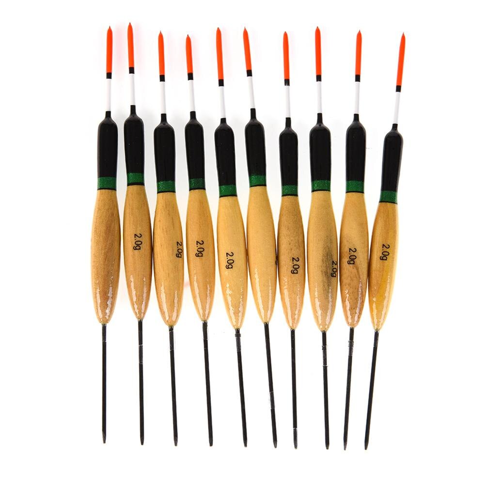 Lote de 10 unidades de flotadores de corcho para Pesca Vertical, aparejos de Pesca flotante de carpa hechos de abeto duradero.: YELLOW
