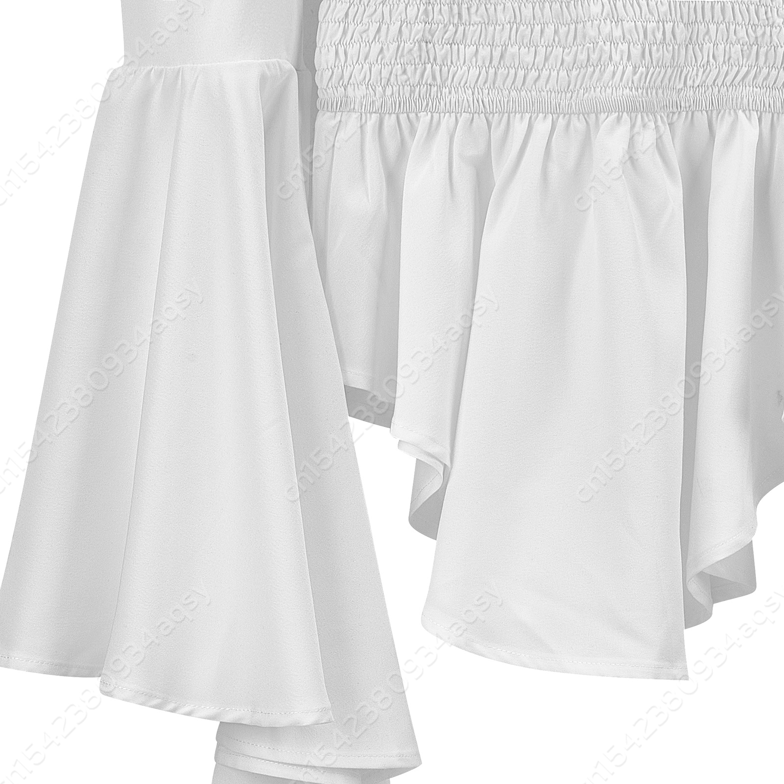 Camicia da donna Camicetta Camicia medievale a maniche lunghe Camicetta rinascimentale Costume da contadina