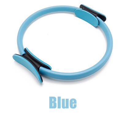 Yoga Pilates Ring Magie wickeln Abnehmen Karosserie Gebäude Ausbildung schwer Pflicht PP + NBR Material Yoga Kreis 5 farben: Blau